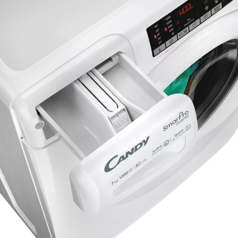 Veļas mazgājamā mašīna Candy CO4 374TWM6/1-S, priekšējā ielāde, 7 kg, 1300 apgr./min, balta