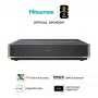 Projektors HISENSE PT1 3D Smart TV, 16:9, Wi‑Fi un Ethernet, HDR (HLG), HDMI 2.0/2.1, Melns