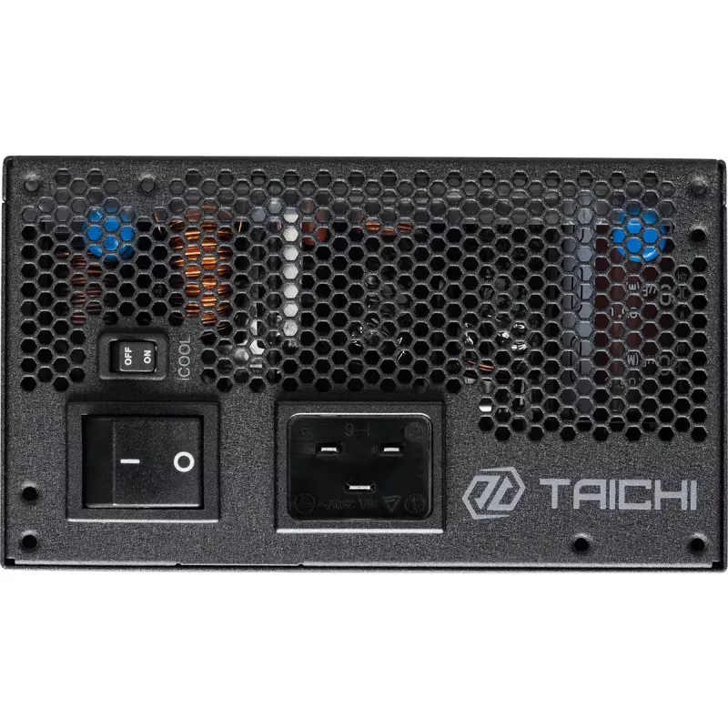Barošanas bloks ASROCK Taichi TC-1650T 1650 W 20+4 kontaktu ATX 80 PLUS Titanium, 135 mm ventilators, Melns