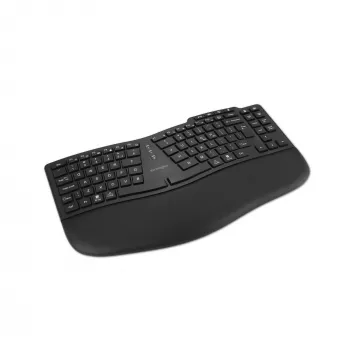 Kensington Pro Fit Ergo KB675 EQ TKL uzlādējama tastatūra, Tenkeyless, bezvadu, Bluetooth, membrānas, QWERTY, melna