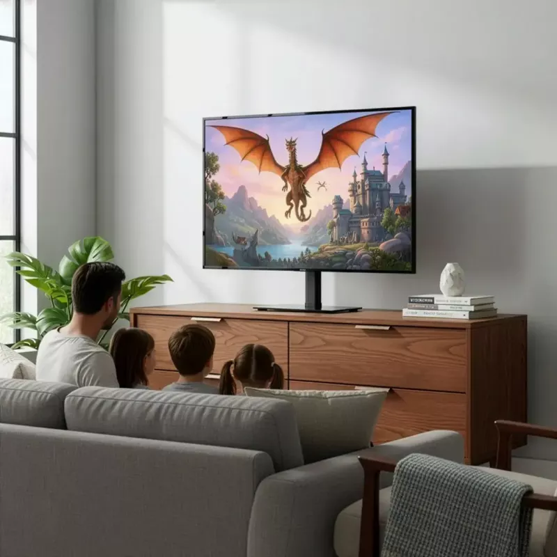 TV statīvs MACLEAN MC-132 32–55 collu ekrāniem, līdz 35 kg, 20° pagriešana, VESA 75x75–400x400