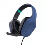 Trust GXT 415B Zirox Galvas austiņas ar vadu, pāri ausīm, spēlēm, zila