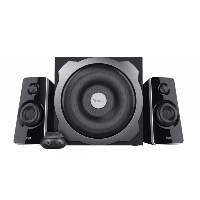 Trust Tytan skaļruņu komplekts 2.1 kanāli, 60 W RMS, universāls, melns