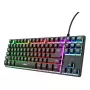Spēļu tastatūra TRUST GXT 833 Thado, TKL 87 taustiņi, USB, QWERTY US, membrāna, RGB, melna