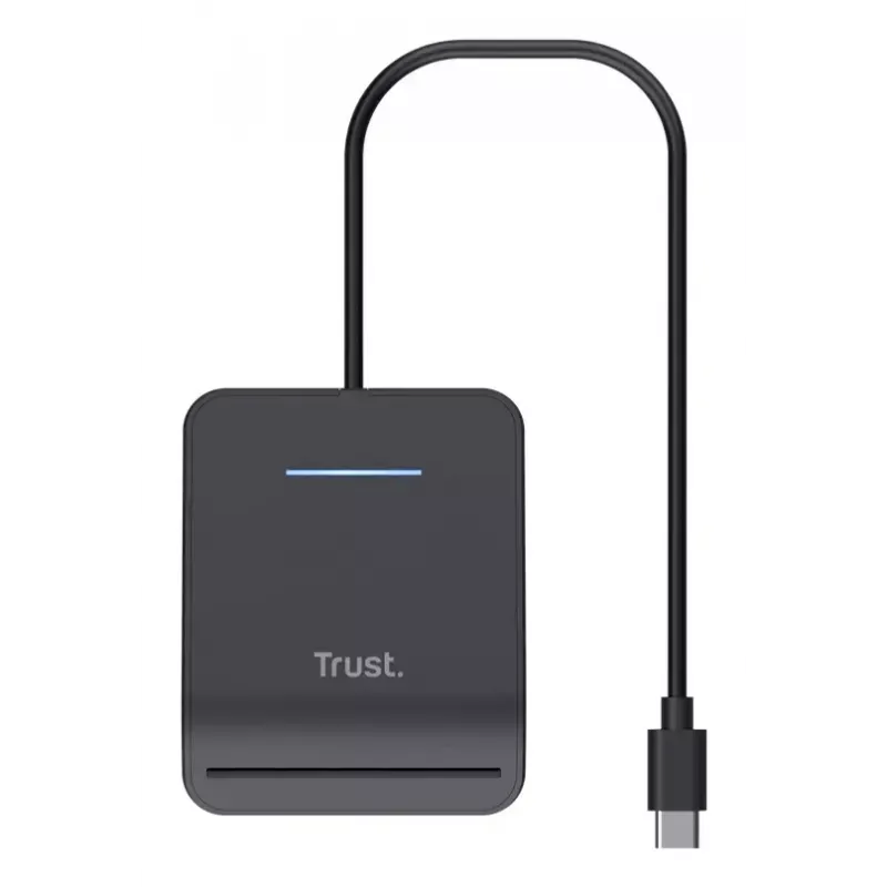 Trust Primo viedkaršu lasītājs, USB Type-C, melns