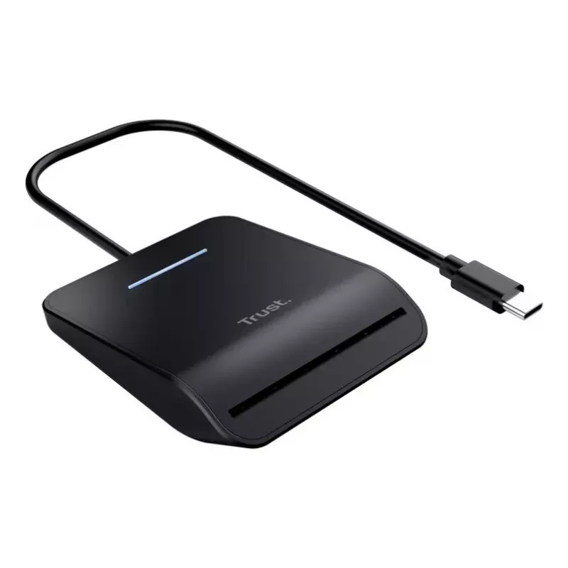 Trust Primo viedkaršu lasītājs, USB Type-C, melns