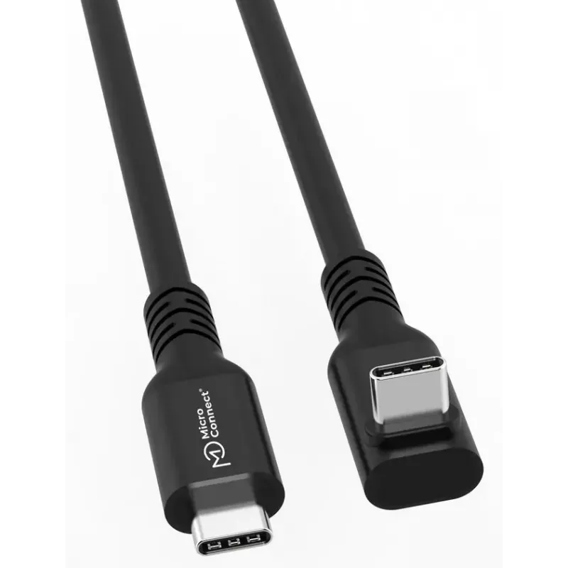 USB C uz USB C kabelis MicroConnect MC-USB3.2CC5-FA, USB 3.2 Gen 2x2, 20 Gbit/s, 5 m, Melns