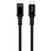 USB C uz USB C kabelis MicroConnect MC-USB3.2CC5-FA, USB 3.2 Gen 2x2, 20 Gbit/s, 5 m, Melns