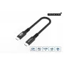 Microconnect USB4CC015-240W USB4 Gen 3x2 kabelis 0.15 m USB C Melns