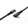 USB-C uz USB-C kabelis MicroConnect USB3.2CC015-A, USB 3.2 Gen 2x2, 20 Gbit/s, 0,15 m, melns