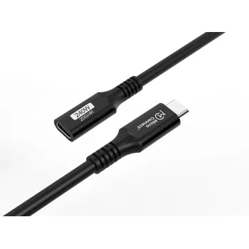 USB-C uz USB-C pagarinātājkabelis MicroConnect USB3.2CC015EX, USB 3.2 Gen 2x2, 0,15 m, melns