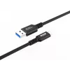 Microconnect USB3.2AC015 USB kabelis USB 3.2 Gen 2 (3.1 Gen 2) 0.15 m USB C USB A Melns