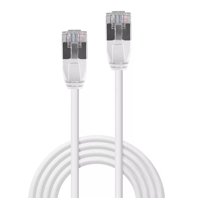 Lindy 0.3m Cat.6A U/FTP Ultra Slīms tīkla kabelis, Pelēks