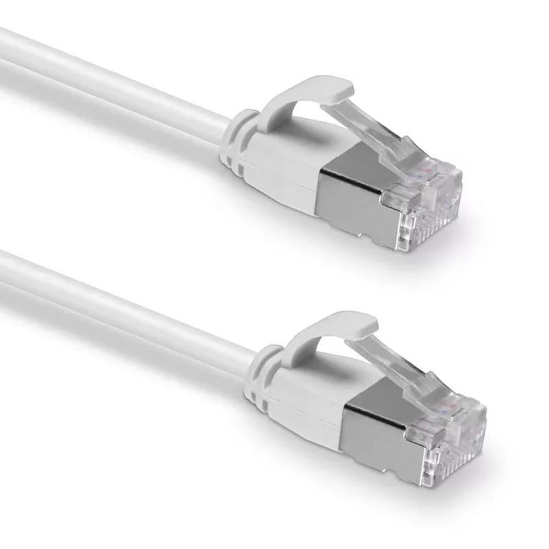 Lindy 0.3m Cat.6A U/FTP Ultra Slīms tīkla kabelis, Pelēks