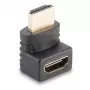 Lindy HDMI sievišķais uz HDMI vīrišķo 90° leņķa adapteris - uz augšu