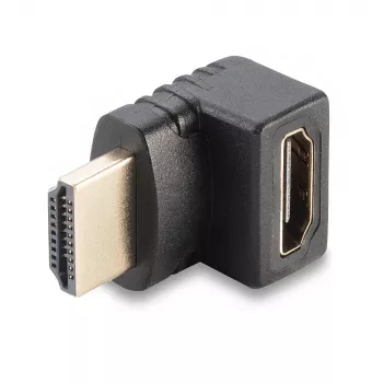 Lindy HDMI sievišķais uz HDMI vīrišķo 90° leņķa adapteris - uz augšu