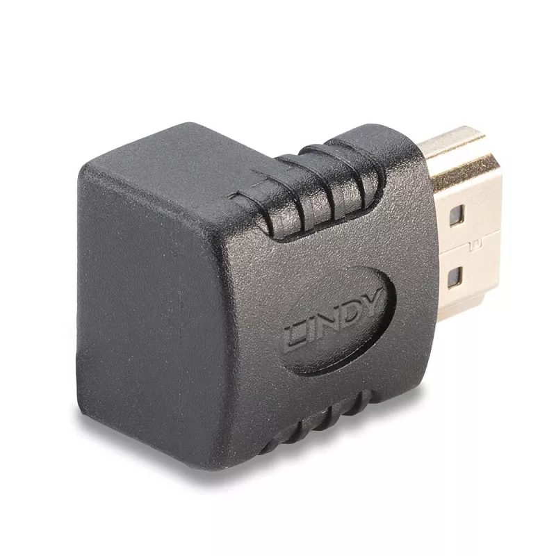 Lindy HDMI sievišķais uz HDMI vīrišķo 90° leņķa adapteris - uz augšu