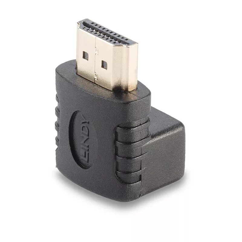 Lindy HDMI sievišķais uz HDMI vīrišķo 90° leņķa adapteris - uz augšu