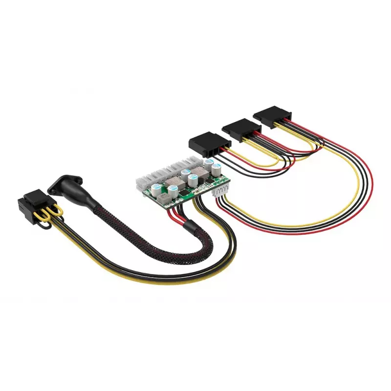 Akasa 150W līdzstrāvas-līdzstrāvas ATX adapteris 12V 180W daudzkrāsains