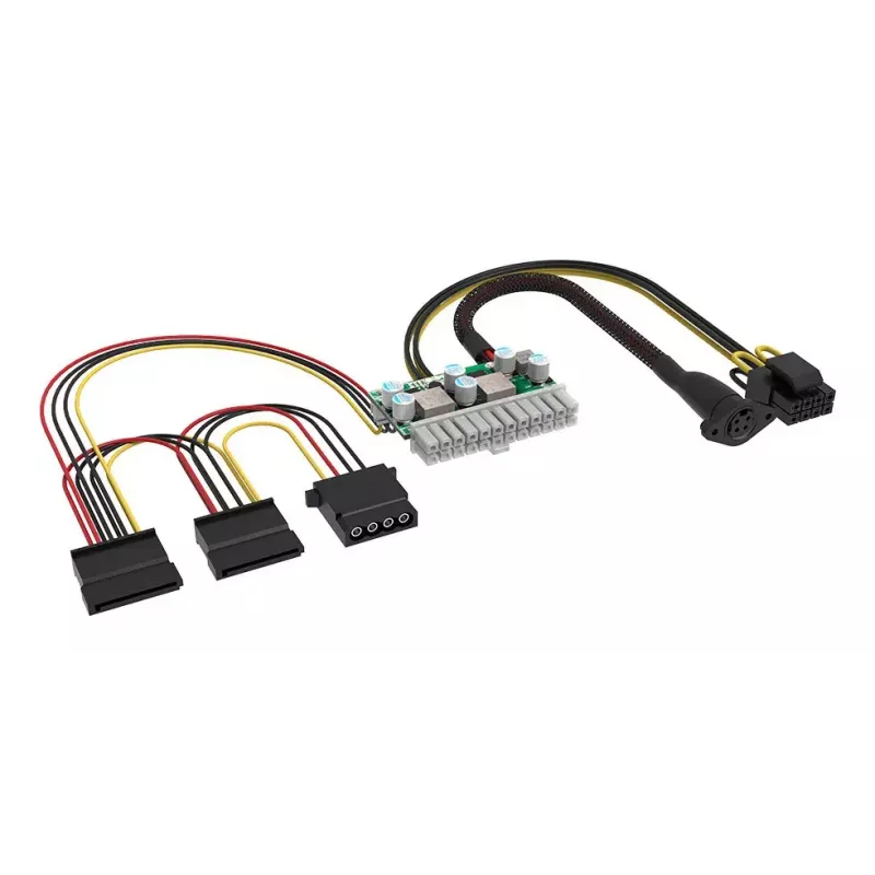 Akasa 150W līdzstrāvas-līdzstrāvas ATX adapteris 12V 180W daudzkrāsains