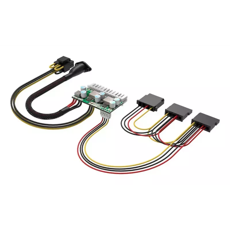 Akasa 150W līdzstrāvas-līdzstrāvas ATX adapteris 12V 180W daudzkrāsains