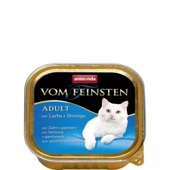 Animonda Vom Feinsten Mature Salmon 100 g — slapjā barība kaķiem, paplātē, bez lipekļa un sojas