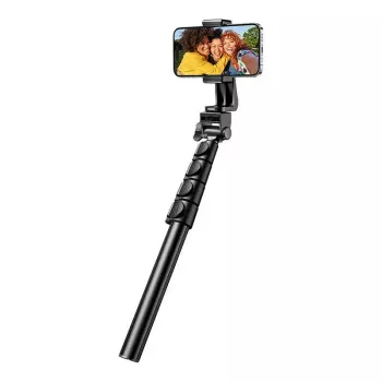 Selfie stick UGREEN LP680 Bluetooth ar tālvadību, pagarinājums līdz 1,7 m, maksimālais augstums 180 cm, universāla saderība, melns
