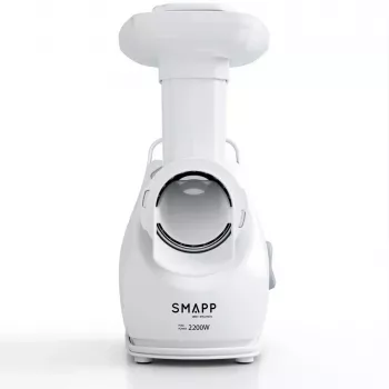 Gaļasmaļķieris SMAPP 490.81 BALTS - 2200 W, 1 ātrums, 2.7 kg/min, 3 sietiņi, rīvēšanas uzgalis