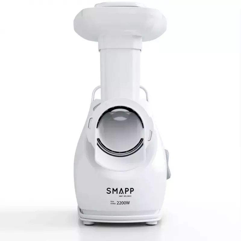 Gaļasmaļķieris SMAPP 490.81 BALTS - 2200 W, 1 ātrums, 2.7 kg/min, 3 sietiņi, rīvēšanas uzgalis