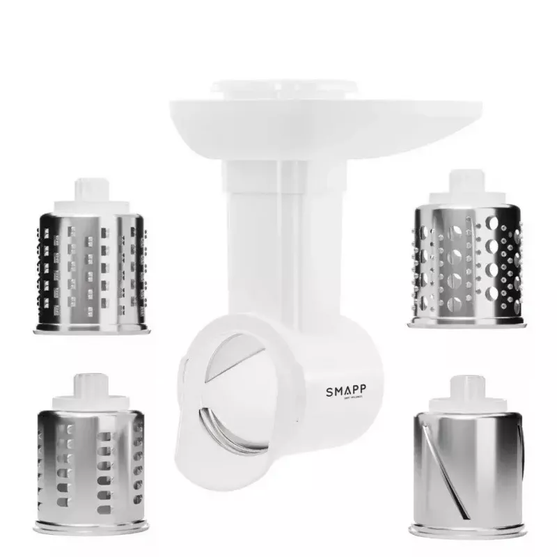 Gaļasmaļķieris SMAPP 490.81 BALTS - 2200 W, 1 ātrums, 2.7 kg/min, 3 sietiņi, rīvēšanas uzgalis