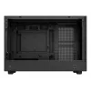 Korpuss DeepCool CH260 Micro Tower Melns — Micro-ATX/Mini-ITX, rūdīts stikls, USB-C, max GPU 413 mm