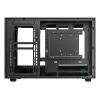 Korpuss DeepCool CH260 Micro Tower Melns — Micro-ATX/Mini-ITX, rūdīts stikls, USB-C, max GPU 413 mm