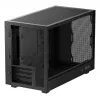 Korpuss DeepCool CH260 Micro Tower Melns — Micro-ATX/Mini-ITX, rūdīts stikls, USB-C, max GPU 413 mm