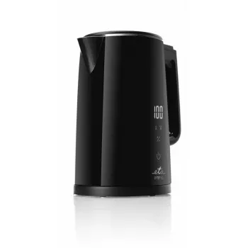 Elektriskā tējkanna ETA Emma 1.5 L 2200 W nerūsējošais tērauds, melna, 360° pamatne