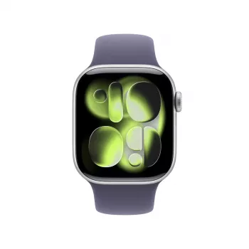 Viedpulkstenis Apple Watch Series 11 GPS + Cellular 42mm Sudraba alumīnija korpuss ar Purple Fog Sport siksniņu M/L