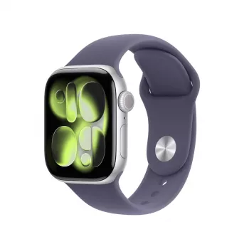 Viedpulkstenis Apple Watch Series 11 GPS + Cellular 42mm Sudraba alumīnija korpuss ar Purple Fog Sport siksniņu M/L