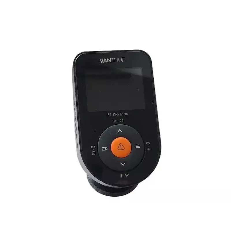 Auto videoreģistrators VANTRUE S1PRO MAX — kompakts 2-kanālu 4K ieraksts, F/1.8, 155°, Wi‑Fi, GPS, 2 inch displejs, parkošanās režīms, microSD līdz 1 TB