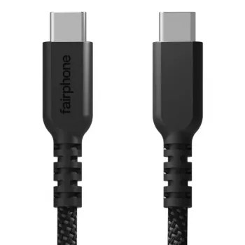 USB kabelis Fairphone ACCABL-2CC-WW1 USB 2.0 1 m USB-C melns