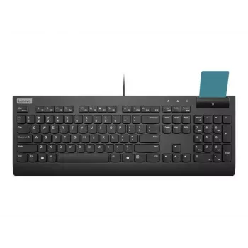 Lenovo Smartcard II vadu tastatūra melna, Igaunijas izkārtojums, USB-A, plunger slēdži