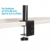 Manhattan Desk Mount monitora un klēpjdatora kombinētais stiprinājums (Full Motion), 10-27 inch monitors, līdz 17 inch klēpjdators, skavas montāža, VESA 75x75 un 100x100mm, max 8kg