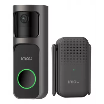 Imou Doorbell 2S Kit Melns 3 MP Bezvadu Sienas stiprinājums