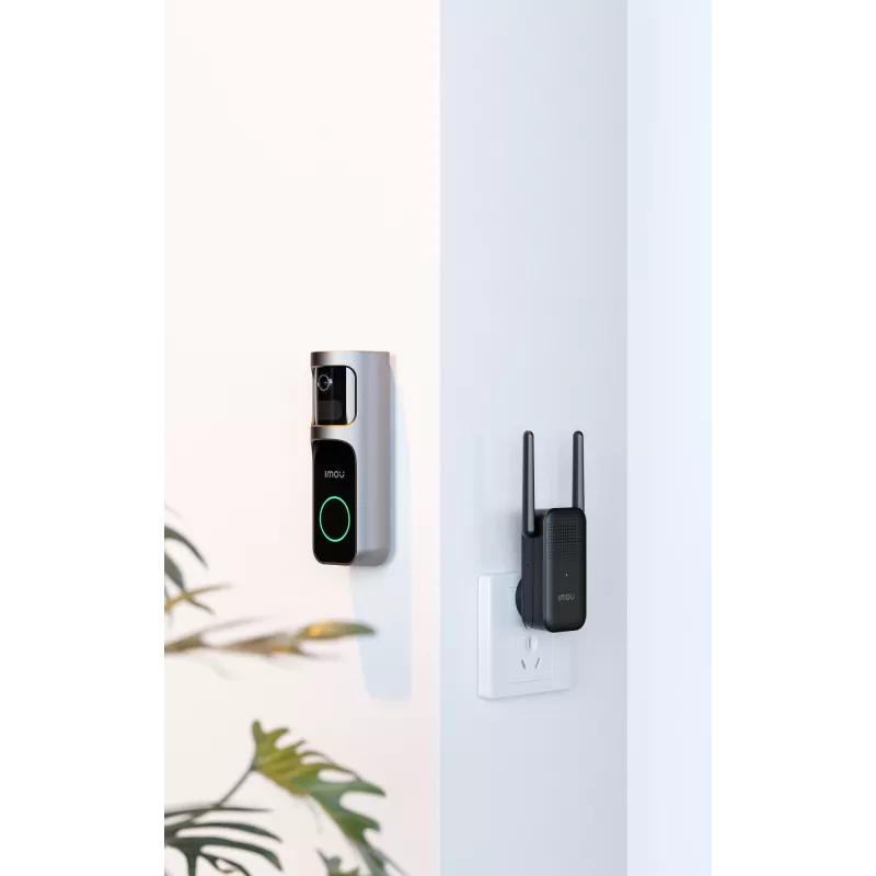 Imou Doorbell 2S Kit Melns 3 MP Bezvadu Sienas stiprinājums
