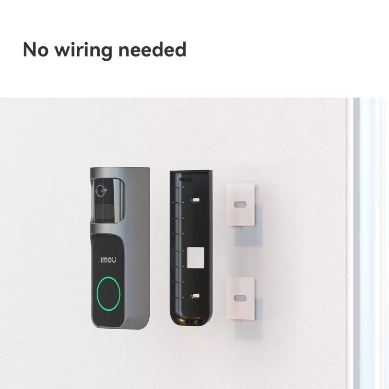 Imou Doorbell 2S Kit Melns 3 MP Bezvadu Sienas stiprinājums