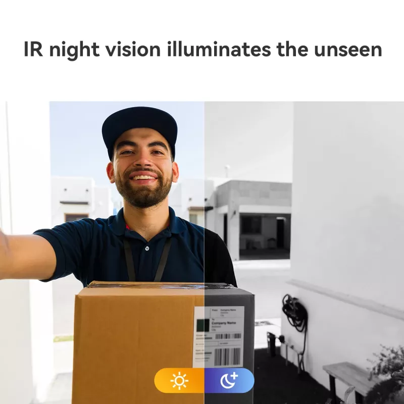 Imou Doorbell 2S Kit Melns 3 MP Bezvadu Sienas stiprinājums