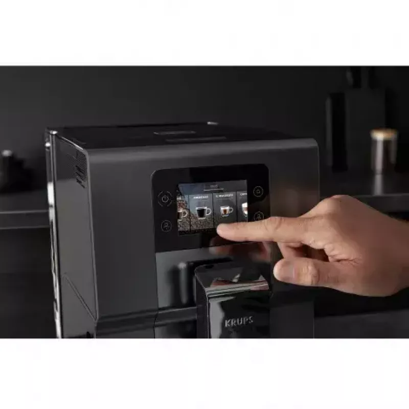 Kafijas automāts KRUPS EA875U, 3 L ūdens tvertne, 250 g pupiņu tvertne, Thermoblock, 1450 W