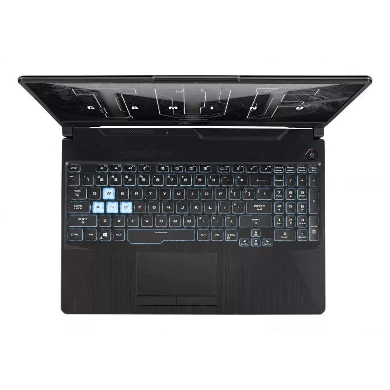 Portatīvais dators ASUS TUF Gaming A15 FA506NCG — AMD Ryzen 7 7445HS, 15,6 collu FHD, 16 GB DDR5, 512 GB SSD, RTX 3050, Windows 11 Home, Melns