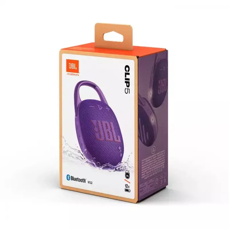Portatīvais skaļrunis JBL Clip 5 Violet