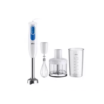 Braun MultiQuick 2 MQ20236MWH 0.5 L rokas blenderis 600 W zils, balts