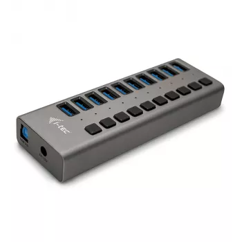i-tec USB 3.0 uzlādes HUB 10 porti + 48 W barošanas adapteris