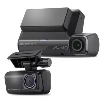 Auto video reģistrators MIO MiVue 956WD ar GPS un Wi‑Fi, priekšējā skata stiprinājums